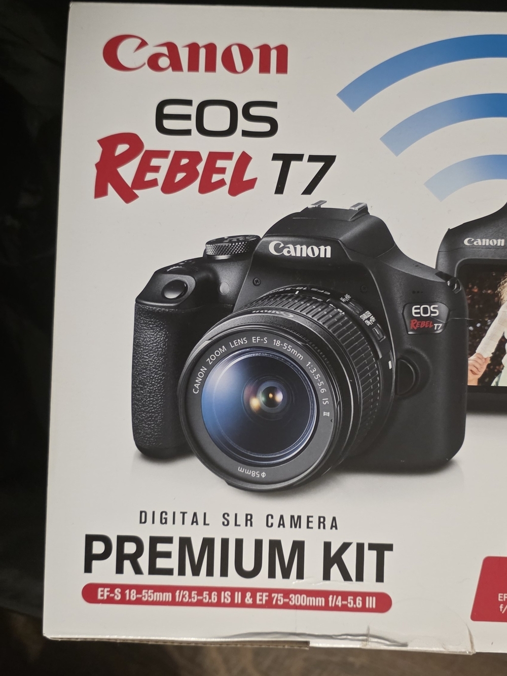 Canon EOS Rebel T7 DSLR Camera Kit in Black